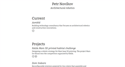 Desktop Screenshot of petrnovikov.com
