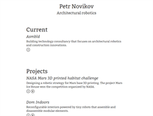 Tablet Screenshot of petrnovikov.com